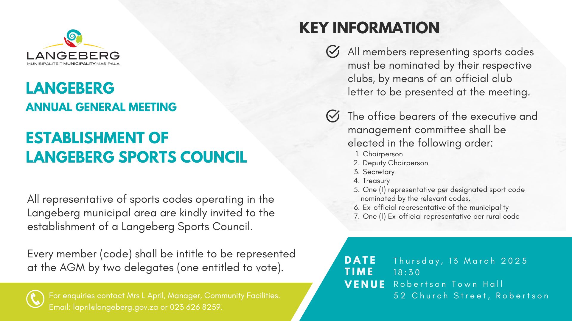 Sport Council Invitation